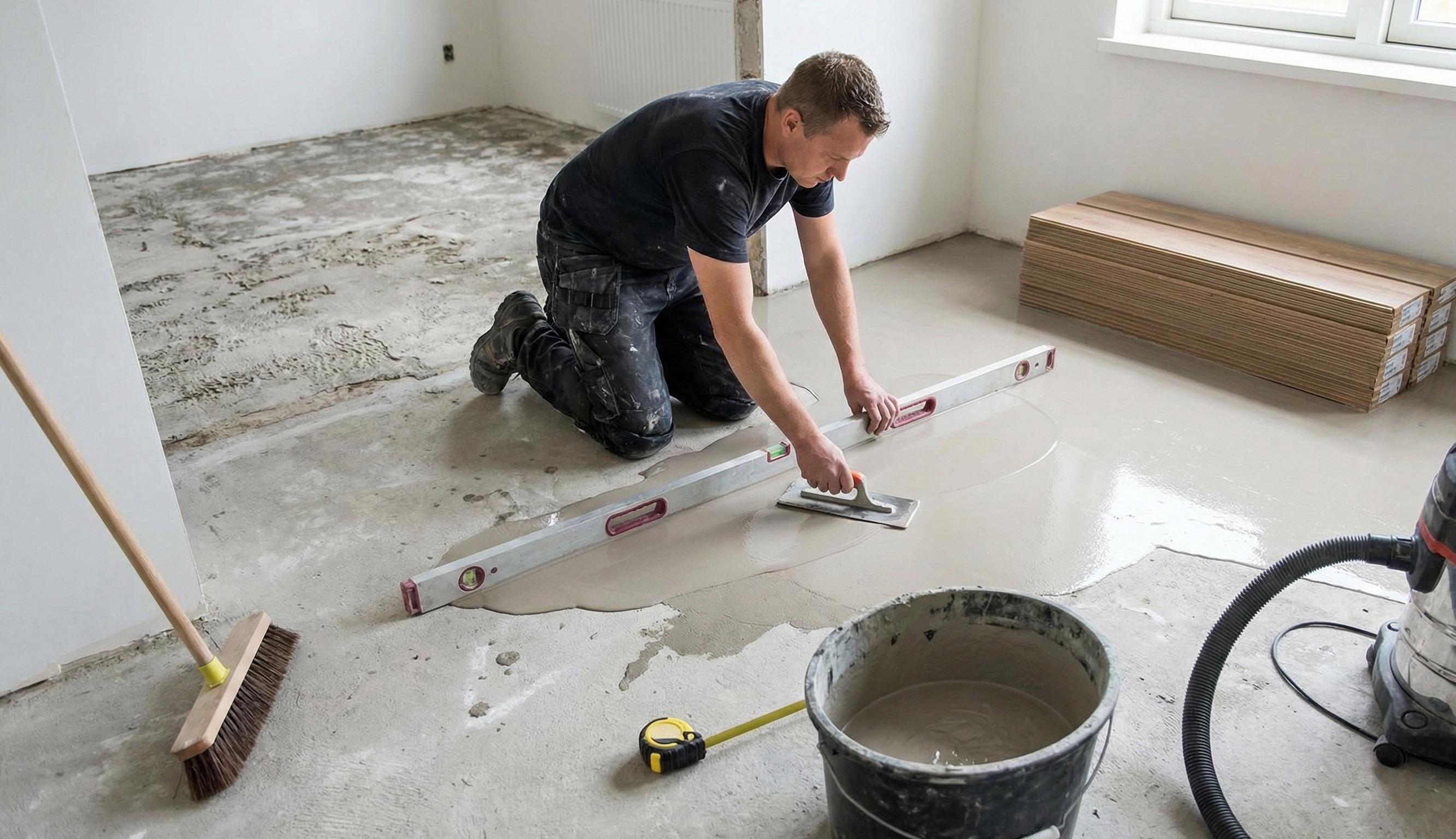 Príprava podkladu pre novú podlahu